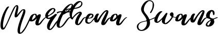 Marthena Swans Font