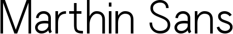 Marthin Sans Font