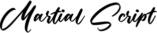 Martial Script Font
