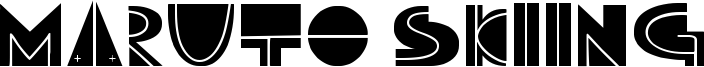 Maruto Skiing Font