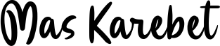 Mas Karebet.otf