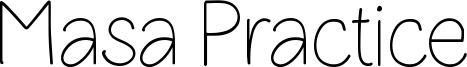 Masa Practice Font