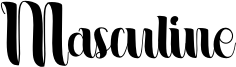 Masculine Font