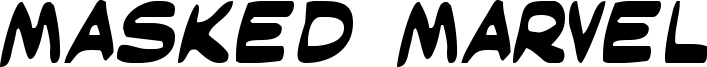 Masked Marvel Font