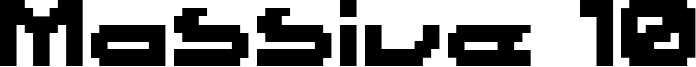 Massive 10 Font