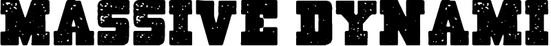 Massive Dynamite Font