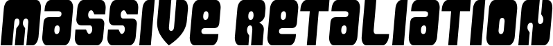 Massive Retaliation Font