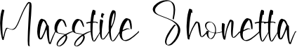 Masstile Shonetta Font