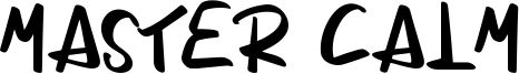 Master Calm Font