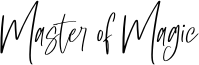 Master of Magic Font