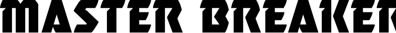 Master Breaker Font