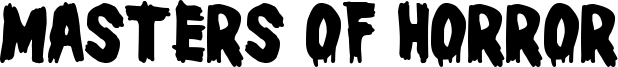 Masters of Horror Font