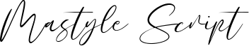 Mastyle Script Font