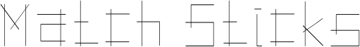 MatchSticks.otf