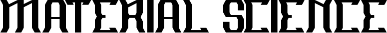 Material Science Font