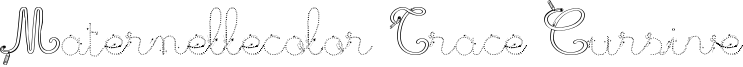 Maternellecolor Trace Cursive Font