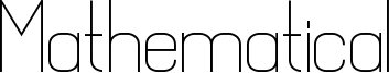 Mathematical Font