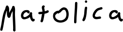 Matolica Font