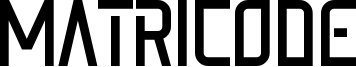 Matricode Font