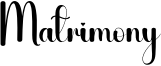 Matrimony Font