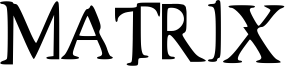 Matrix Font