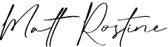 Matt Rostine Font