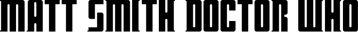 Matt Smith Doctor Who Font