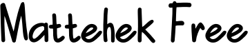 Mattehek Free Font