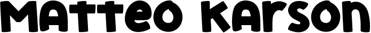 Matteo Karson Font