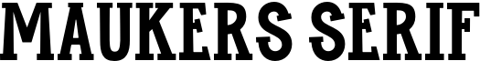 Maukers Serif Font
