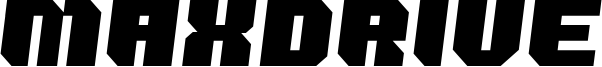 Maxdrive Font