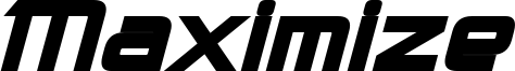 Maximize Bold Italic.otf