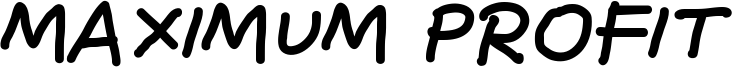 Maximum Profit Font