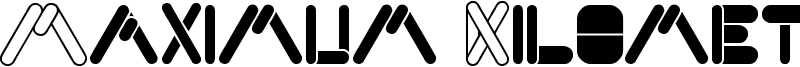 Maximum Kilometer Font