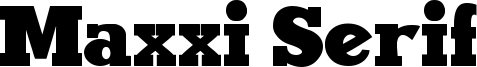 Maxxi Serif Font