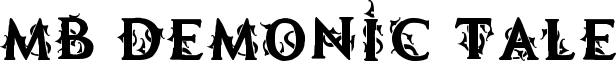 MB Demonic Tale Font