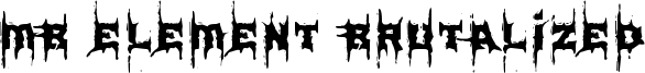 MB Element Brutalized Font