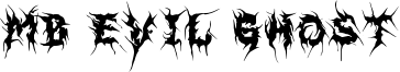 MB Evil Ghost Font