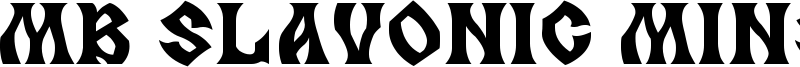 MB Slavonic Minsk Font