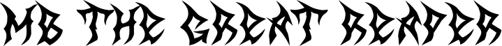 MB The Great Reaper Font