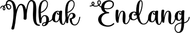Mbak Endang Font