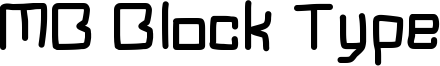 MB Block Type Font