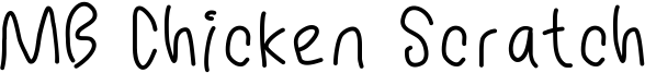 MB Chicken Scratch Font