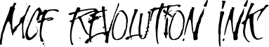 MCF Revolution Ink Font