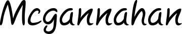 Mcgannahan Font