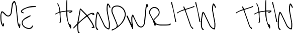 Me Handwritin Thin Font