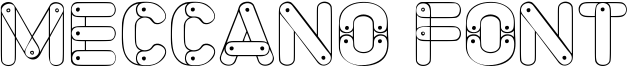 Meccano Font Font