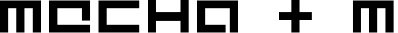 Mecha + Mechanic Font