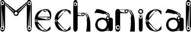 Mechanical Font