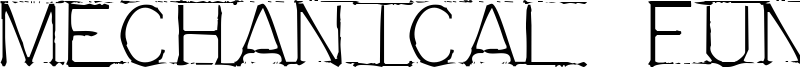 Mechanical Fun Font
